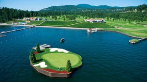 the golf course at Coeur d’Alene Resort