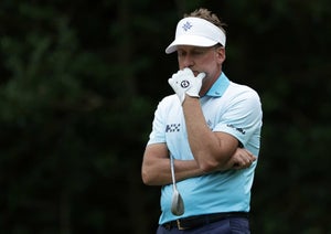 Majesticks GC's Ian Poulter during day two of the LIV Golf League at the Centurion Club, Hertfordshire. Picture date: Saturday July 8, 2023.