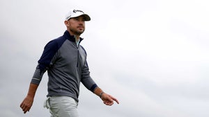 brian harman walks at the open championship