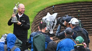 Brian harman and the open trophy