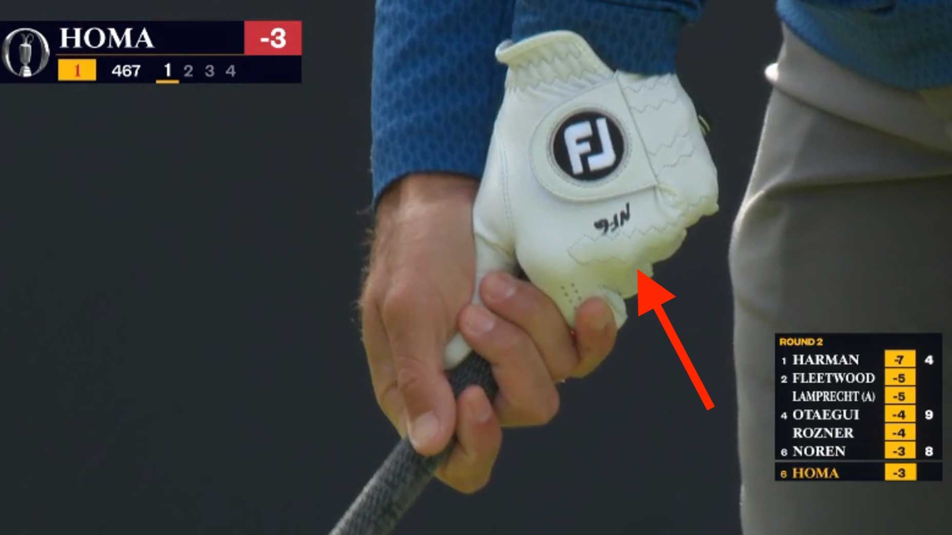 Max Homa's golf glove has a not-so-secret message