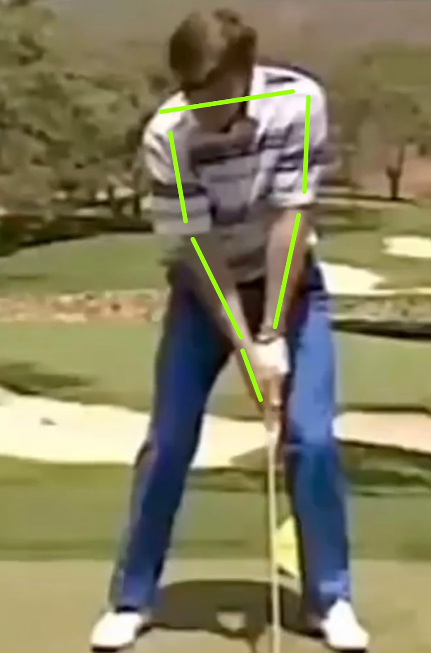 nick faldo golf swing analysis relaxed arms