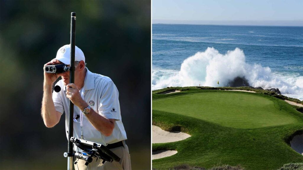 shotlink volunteer and pebble beach hole