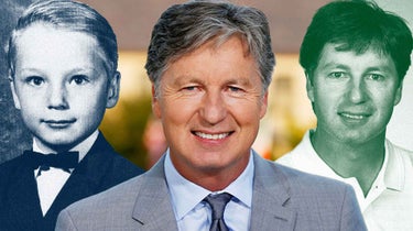Brandel Chamblee at age 6, as an NBC Sports analyst and as a PGA Tour pro.