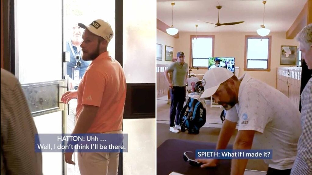 Jordan Spieth and Tyrrell Hatton had very different responses to their Playoff status.