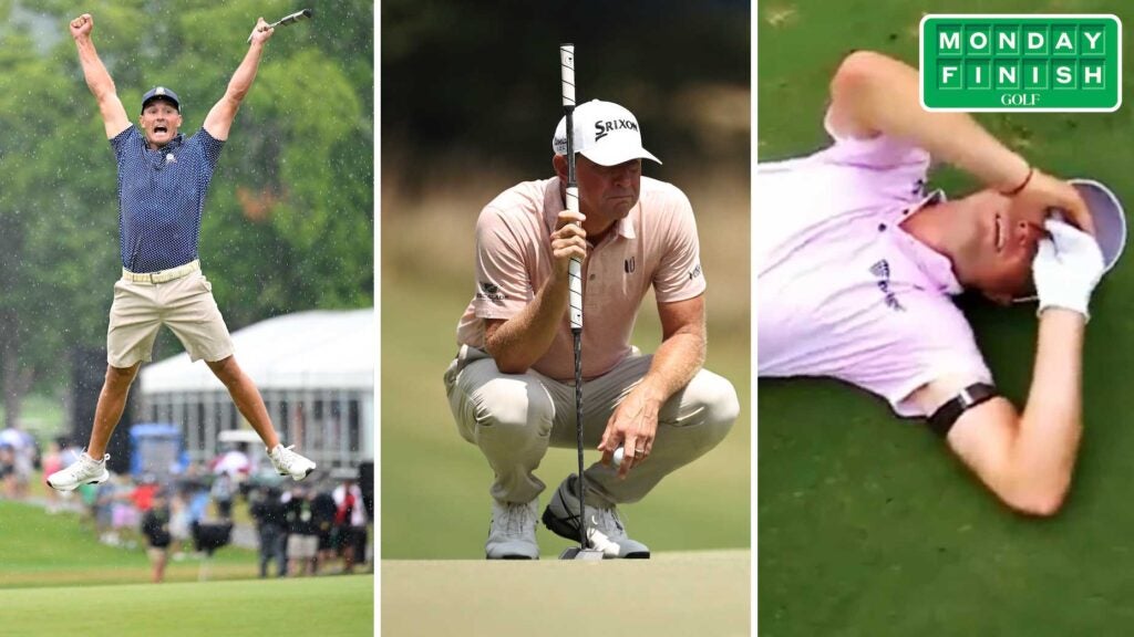 Bryson DeChambeau, Lucas Glover and Justin Thomas.