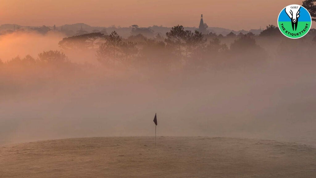 mist on golf course