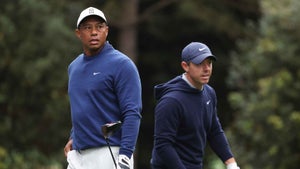 tiger woods and rory mcilroy at the masters