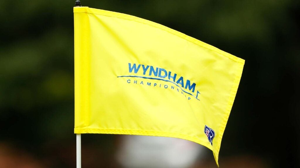 Flag at the PGA Tour's Wyndham Championship