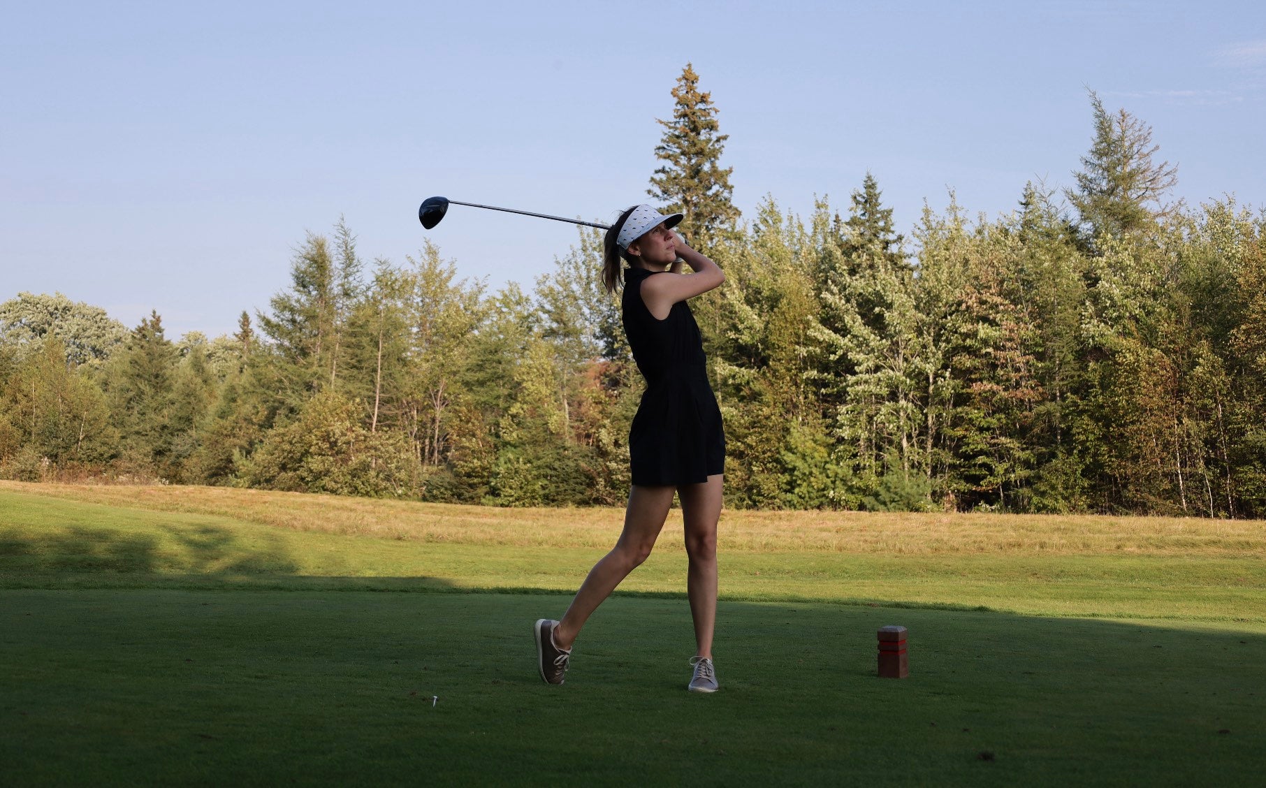 Dana teeing off PEI