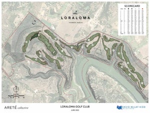 The proposed routing for Loraloma, outside Austin, Texas.