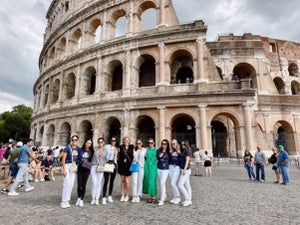 The better halves of Team USA at the Colosseum