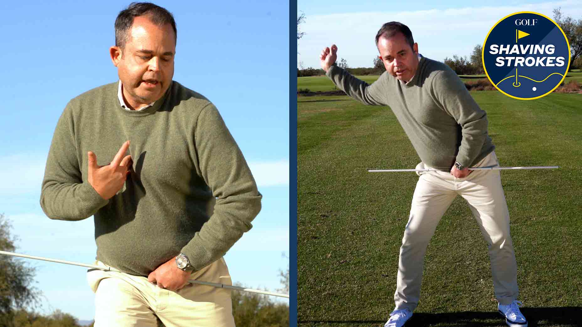 GOLF Teacher to Watch Rick Silva explains the right way to shift weight in the golf swing, correcting a common mistake made by bad golfers