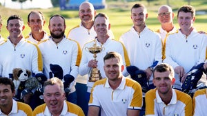 european ryder cup team poses for photo