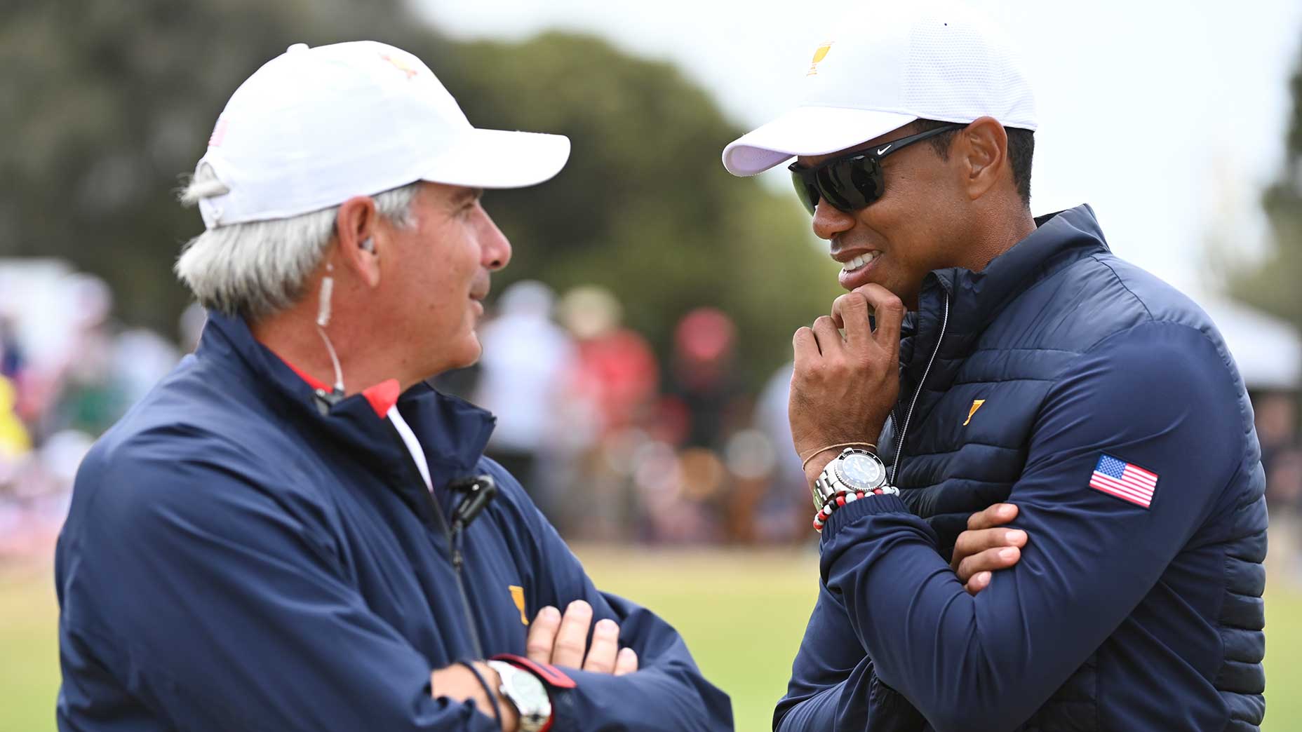 fred couples and tiger woods at the presidents cup
