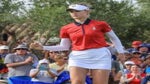 Nelly Korda celebrates at 2023 Solheim Cup