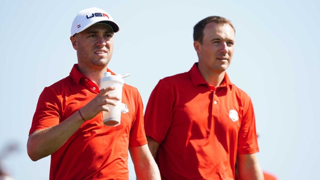 justin thomas and jordan spieth at ryder cup