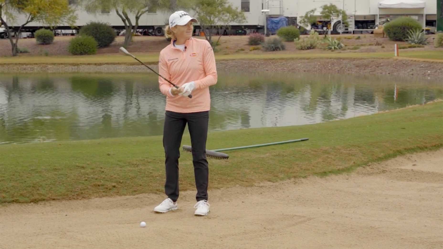 stacy lewis hits from the bunker