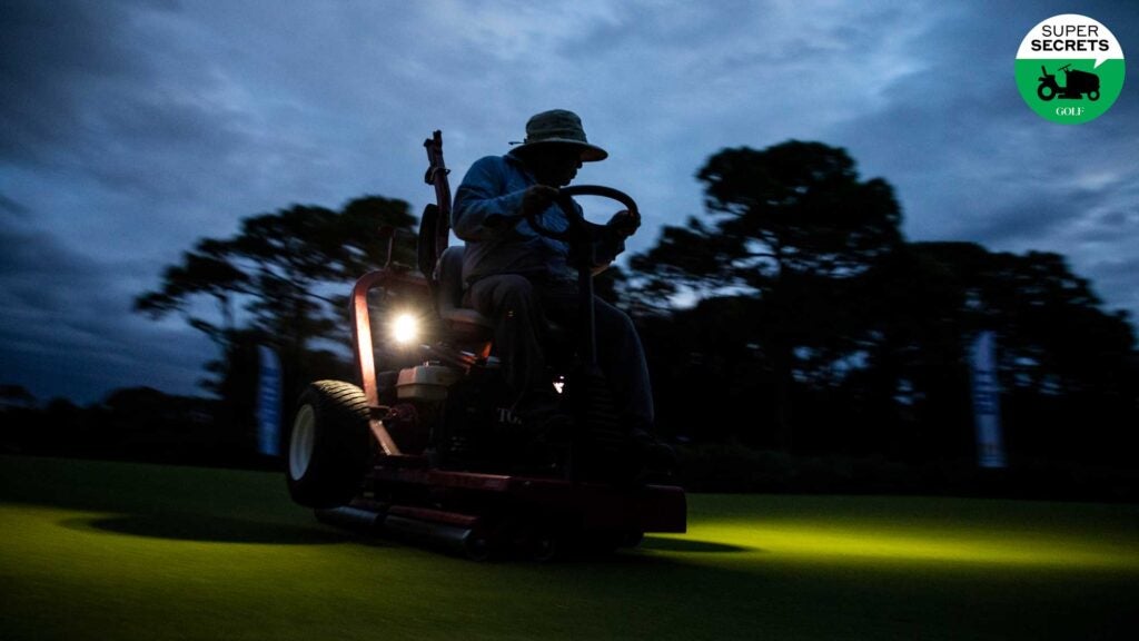 grounds crew working in the darkness