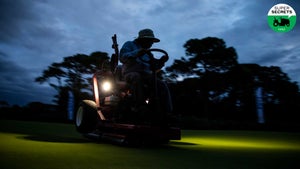 grounds crew working in the darkness