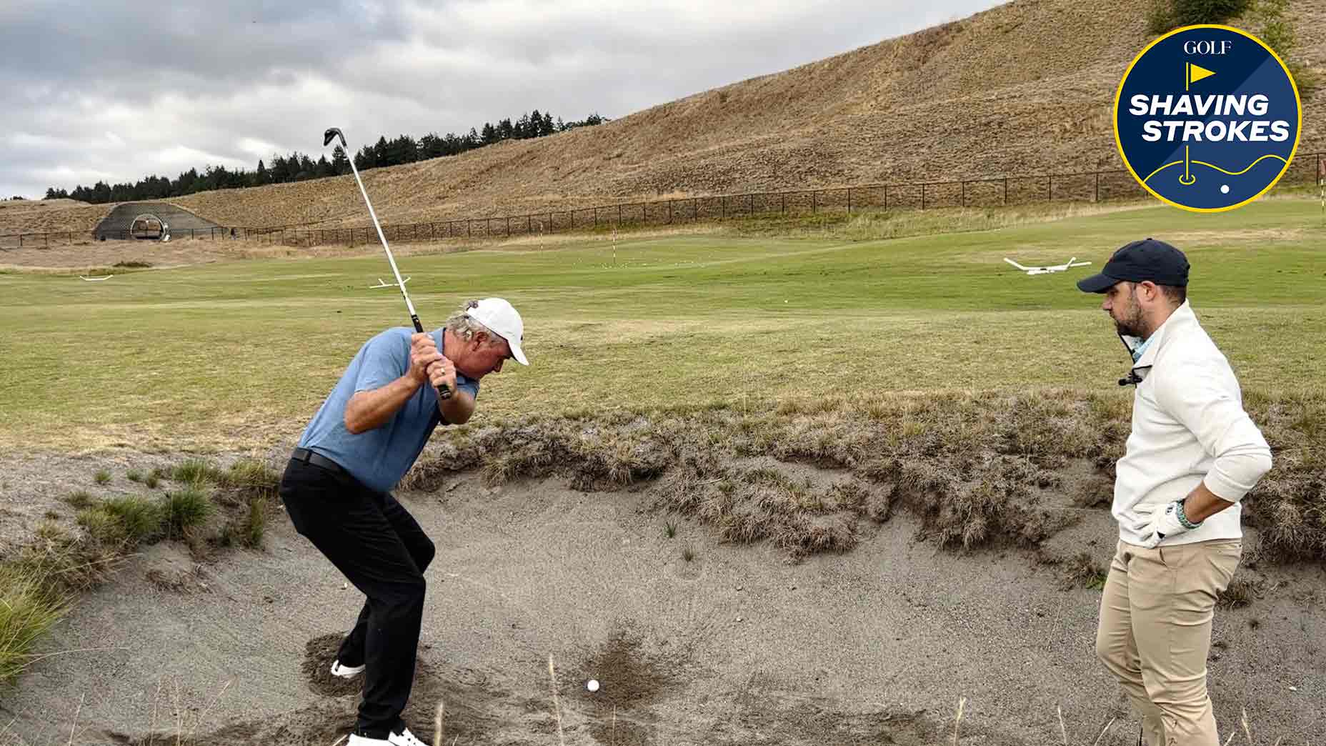 50-yard bunker shots can be tricky to execute, so GOLF Top 100 Teacher Brian Mogg says trying a different club choice can make the difference