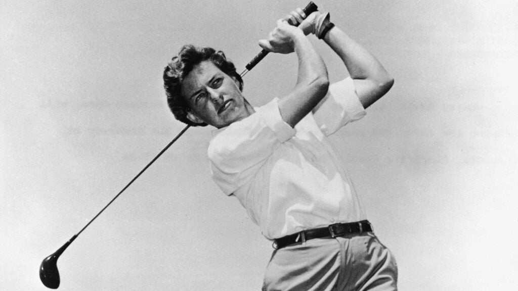 Portrait of American professional golfer Betsy Rawls in 1952.