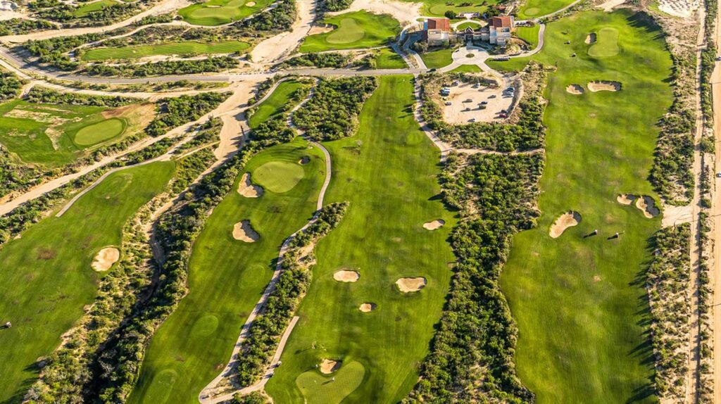 A view of El Cardonal at Diamante, a Tiger Woods-designed course in Cabo San Lucas, Mexico.