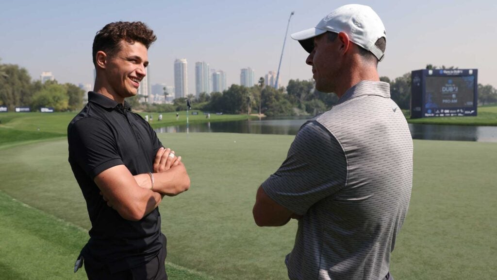 Lando Norris and Rory McIlroy.