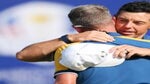 Luke Donald and Rory McIlroy shared a moment at the Ryder Cup.