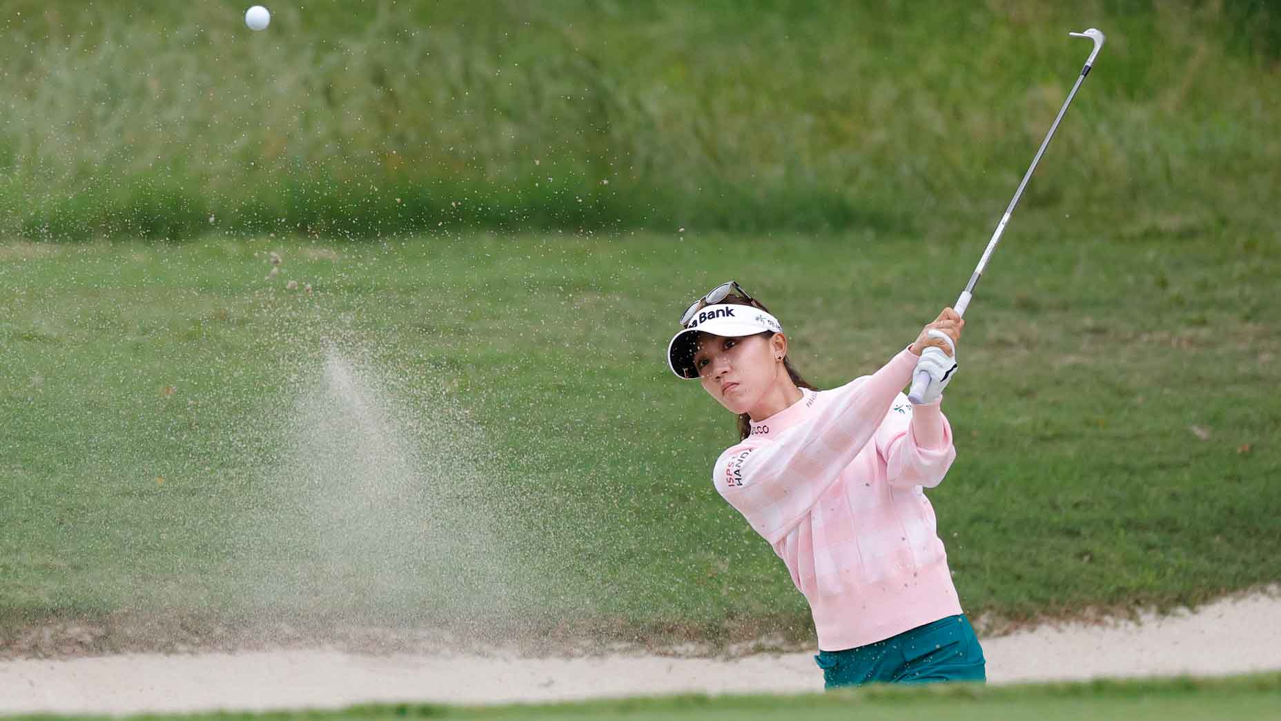 Lydia Ko hits a bunker shot