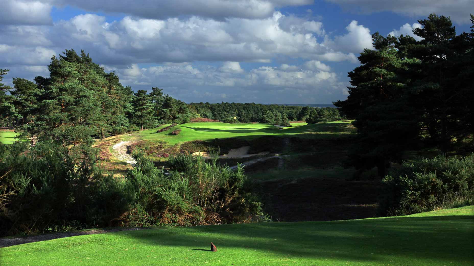 The 183 yards par 3, 5th hole on the New Course at the Sunningdale Golf Club on August 24, 2010 in Sunningdale, Surrey, England.