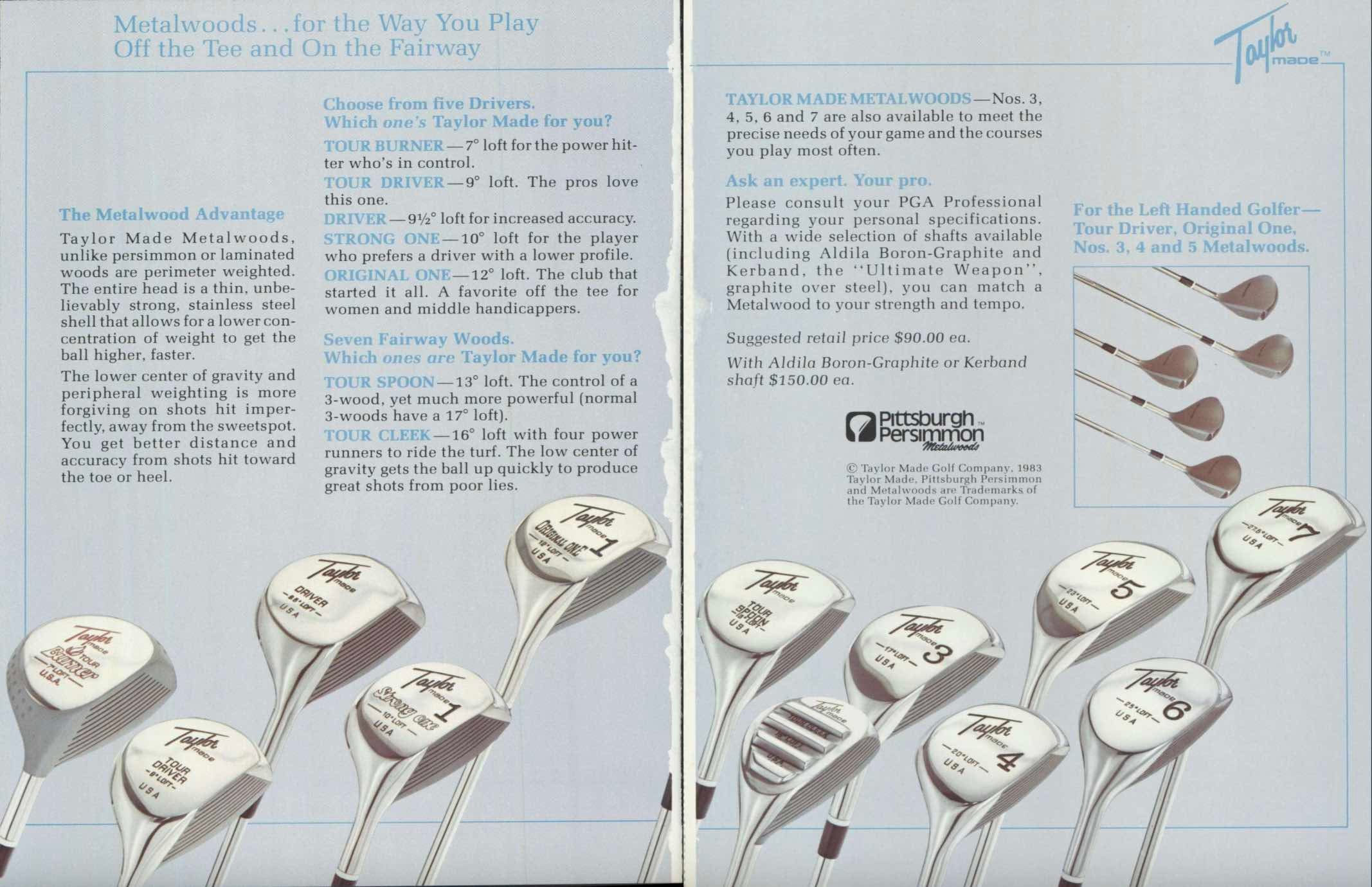 Taylormade ad 1983 page 2