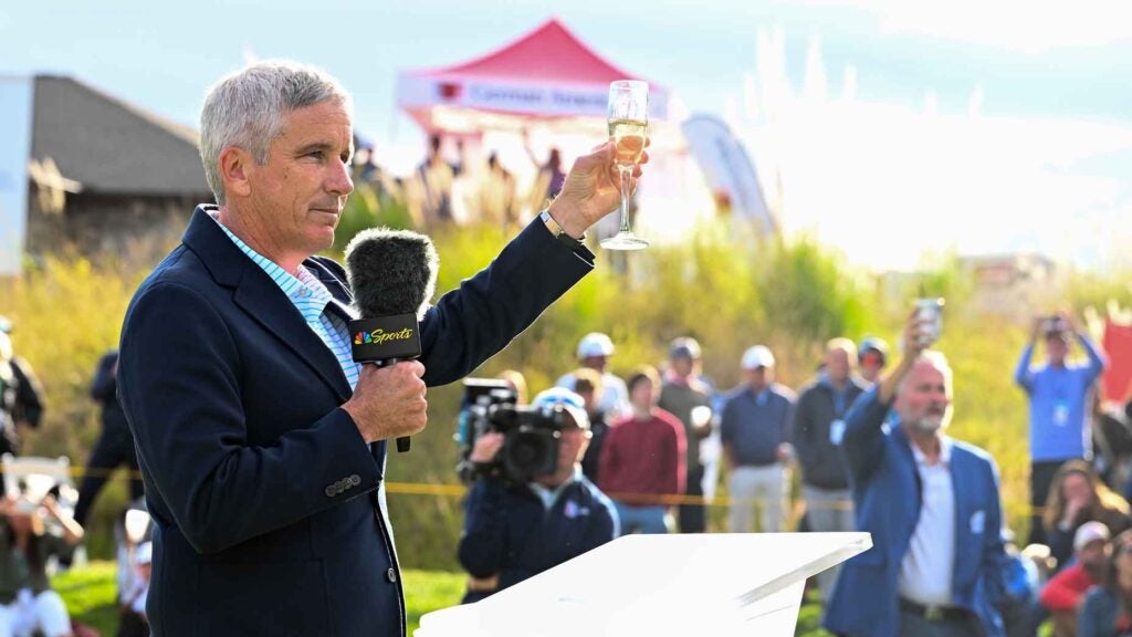 jay monahan speaks at Korn Ferry Tour championship.