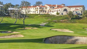 A golf hole at riviera country club