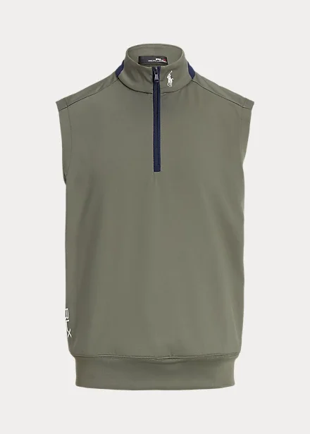 Stretch Jersey Quarter-Zip Vest