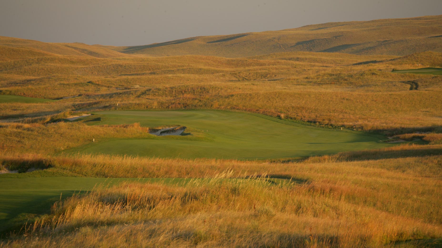 The 11th hole at Sand Hills Golf Club in Nebraska