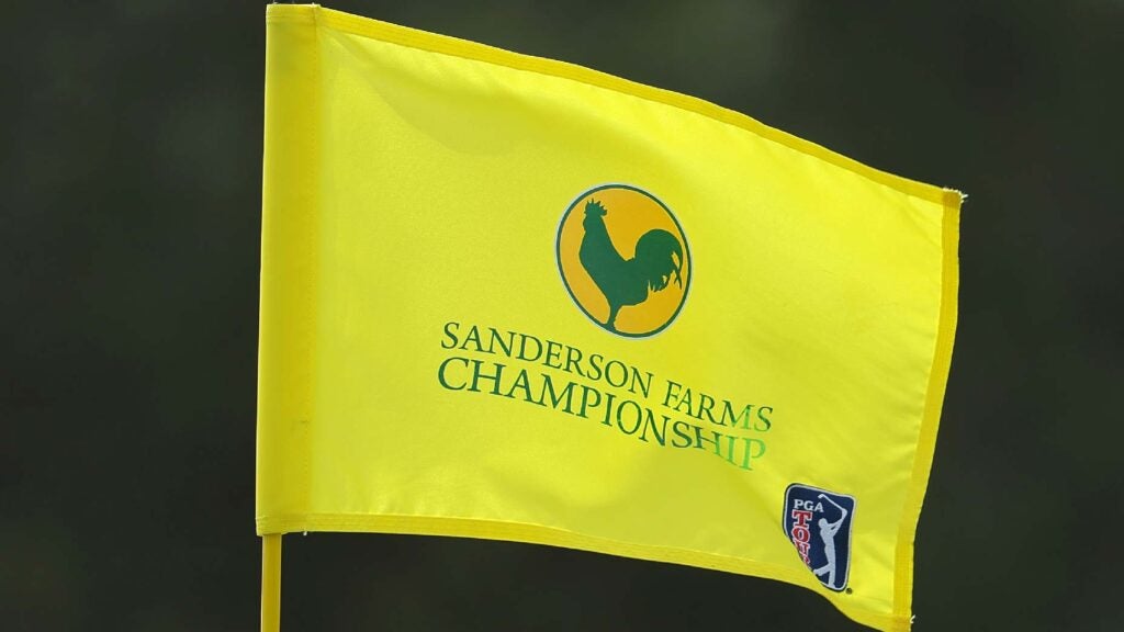 Pin flag at 2023 Sanderson Farms Championship