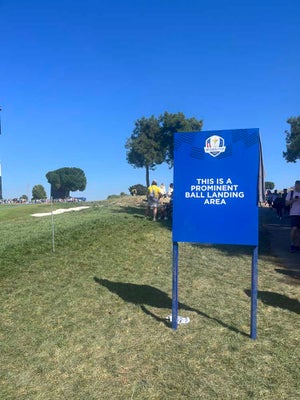 golf sign