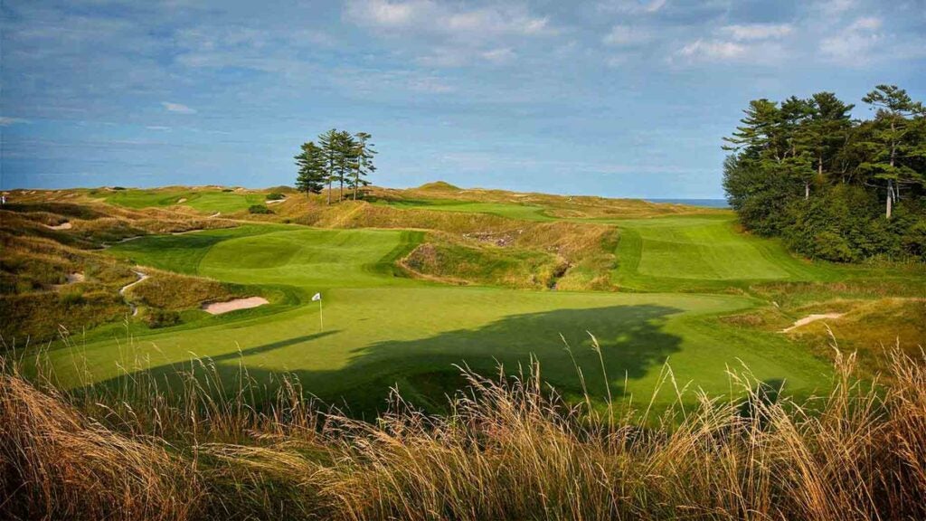 the 18th hole at Whistling Straits