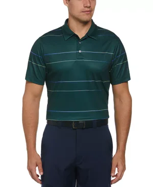 Men's Gradient Stripe Performance Golf Polo Shirt