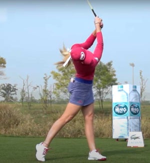 Paula Creamer golf swing