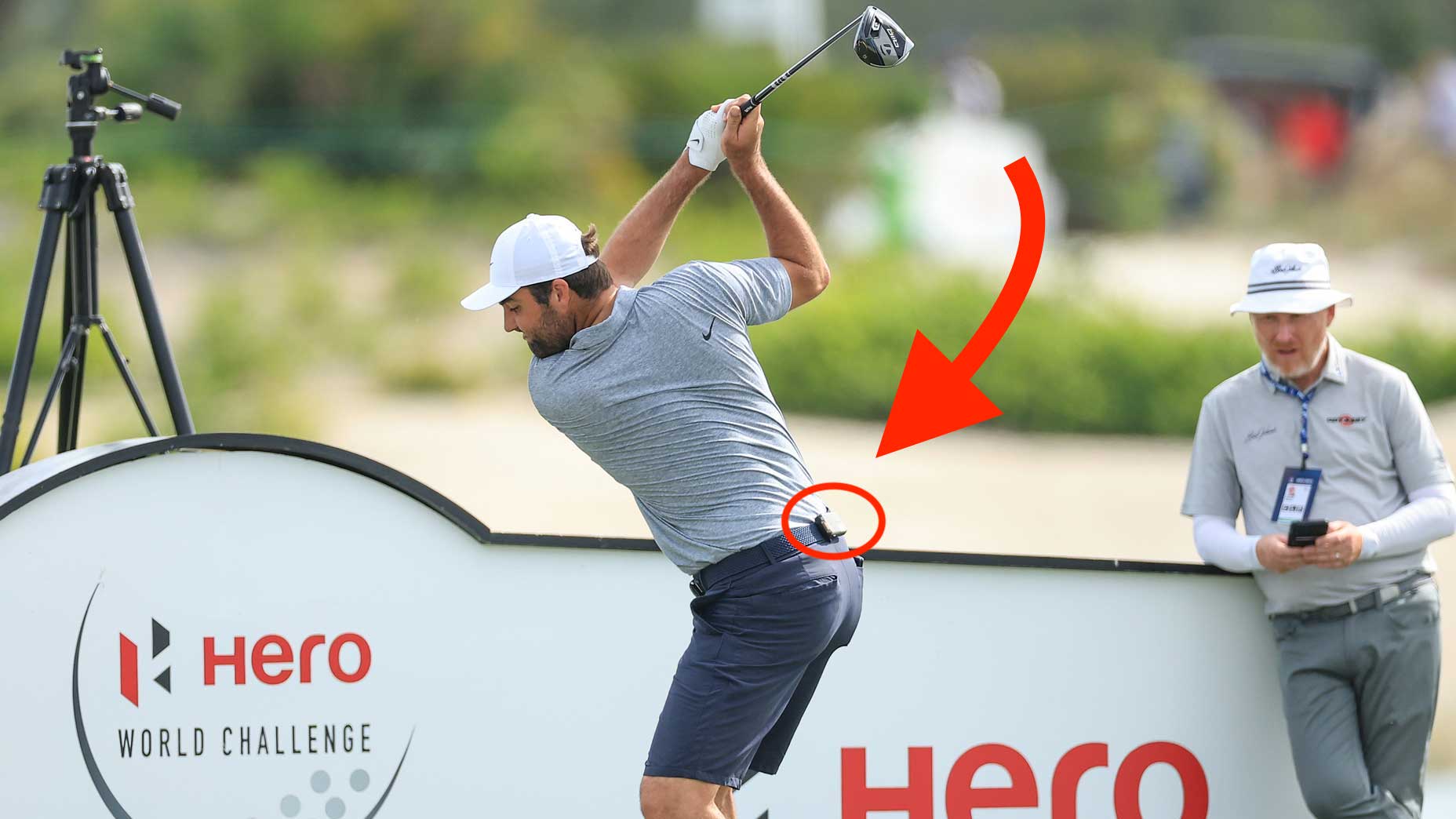 Scottie Scheffler was among the pros testing the PGA Tour's new tracking technology.