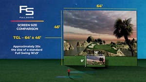 TGL's massive stadium screen in a virtual rendering.