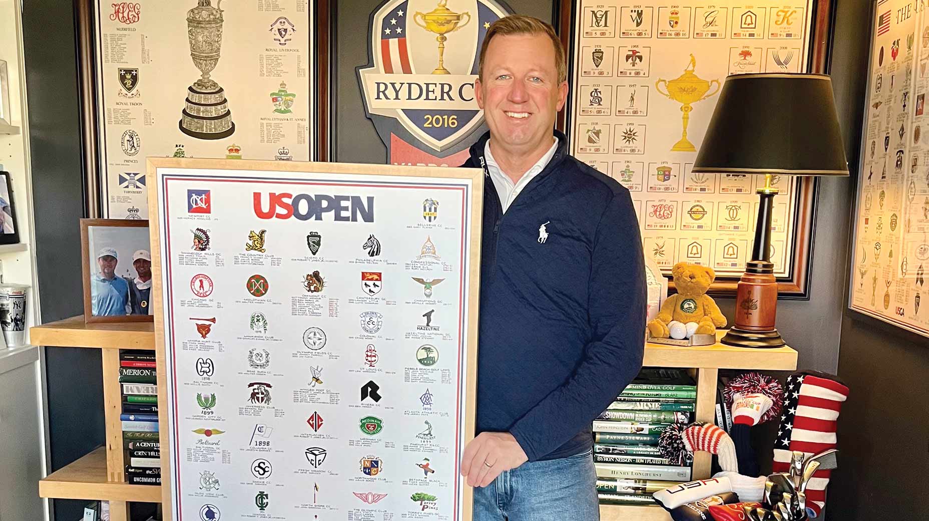 This club pro quit his job. Now, his logo-centric golf art is booming