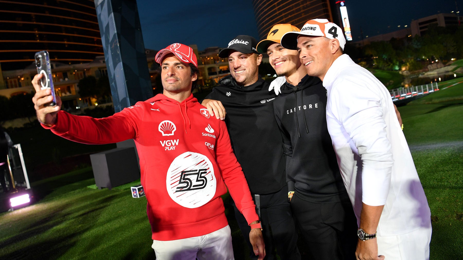 the netflix cup participants taking a selfie at wynn gc