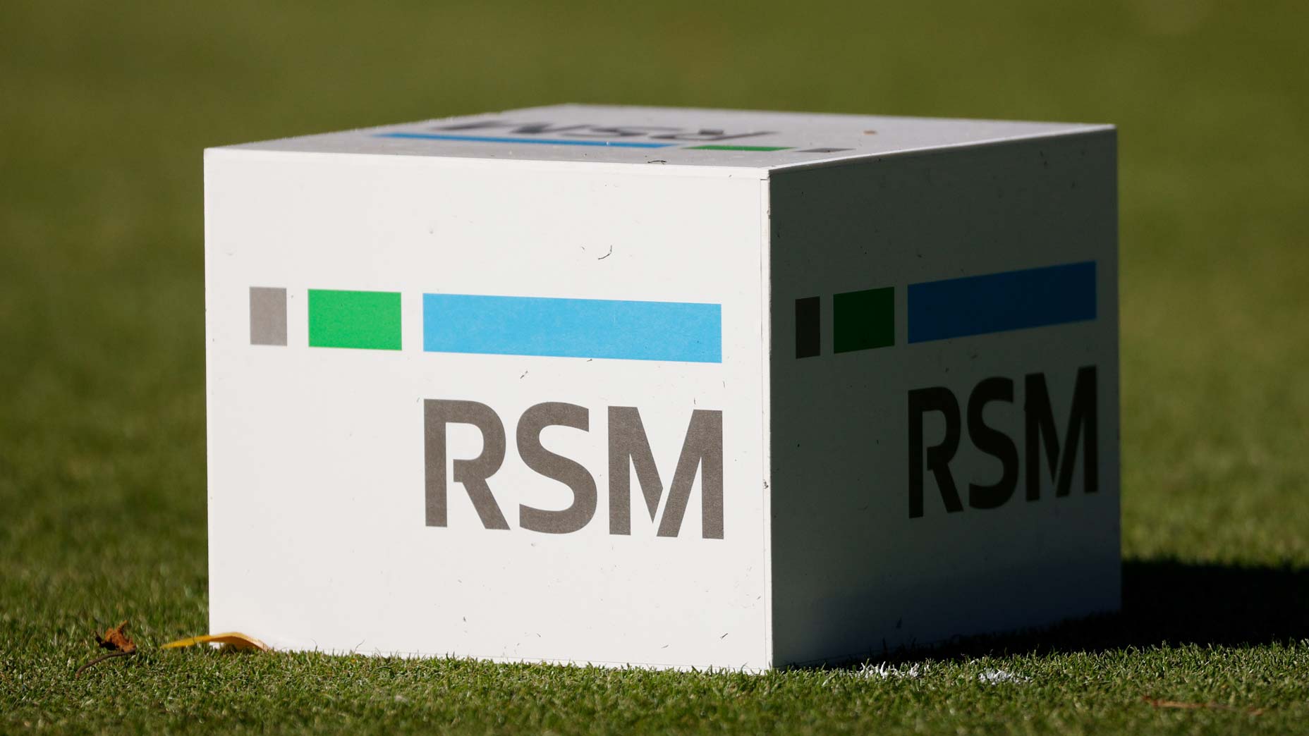 Tee marker on course during 2023 RSM Classic at Sea Island
