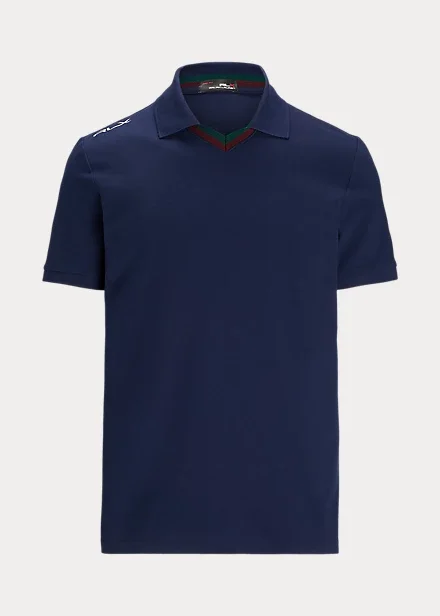 Custom Slim Fit Stretch Mesh Polo Shirt