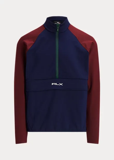 Color-Blocked Stretch Jersey Pullover