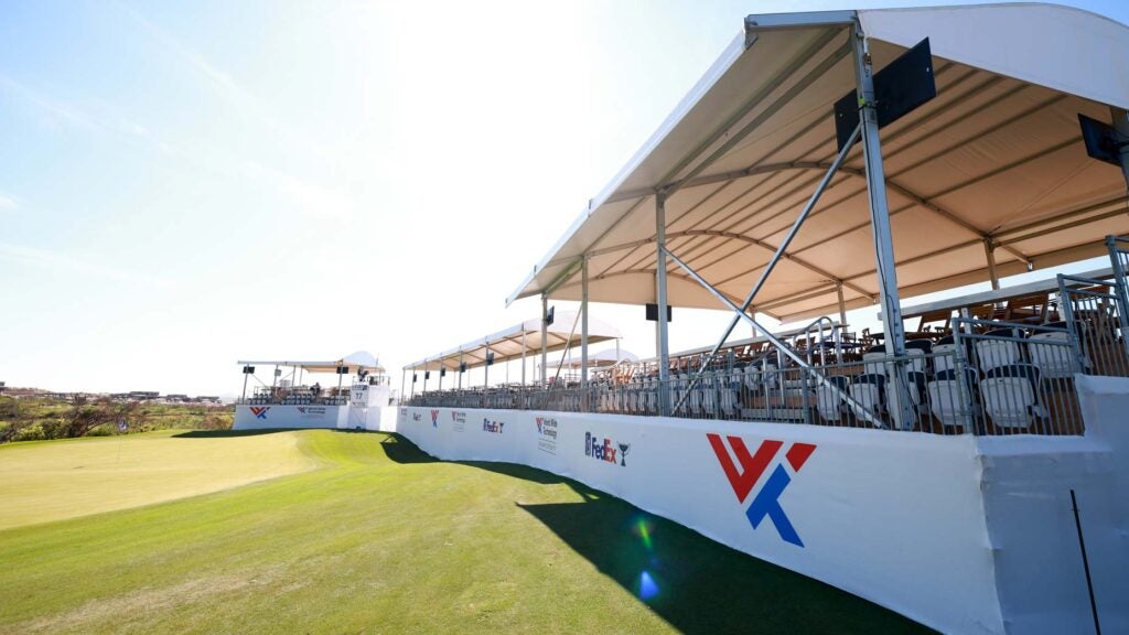 A green at El Cardonal golf course during 2023 World Wide Technology Championship