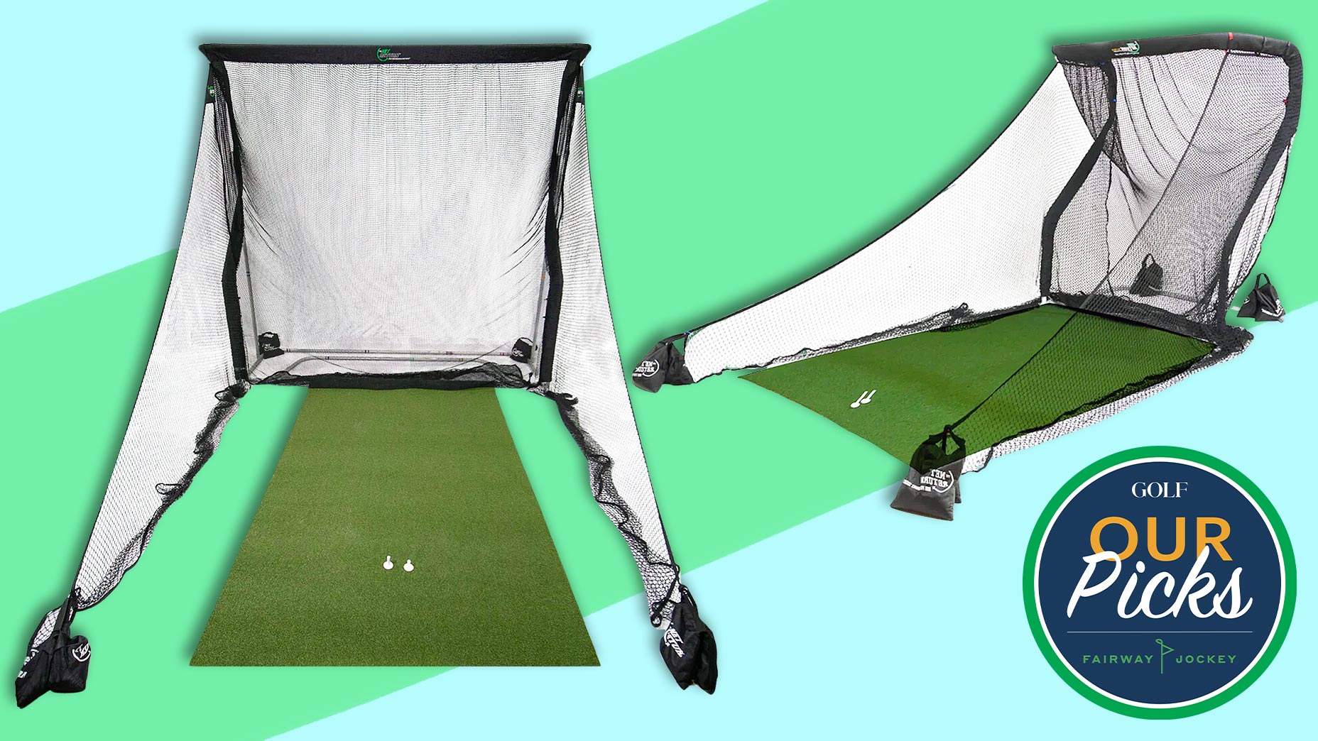 This mini net is perfect for your at-home golf practice area
